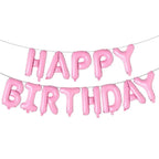 16" Foil Happy Birthday Balloons - Light Pink