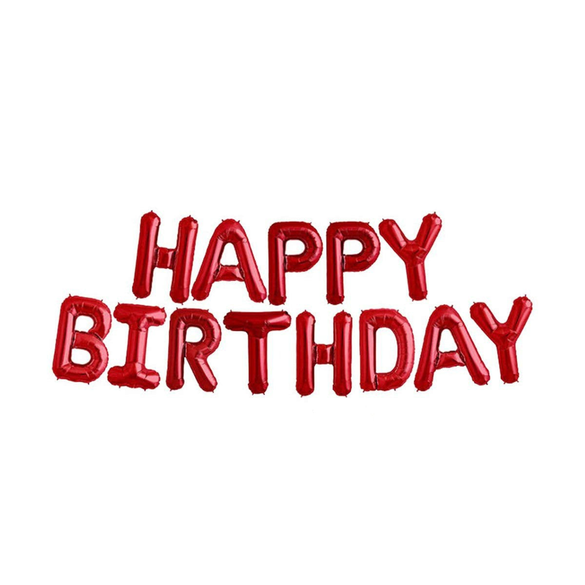16" Foil Happy Birthday Balloons - Red