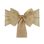 22cm x 280cm Plain Hessian Chair Sashes - Beige (Pack of 10)