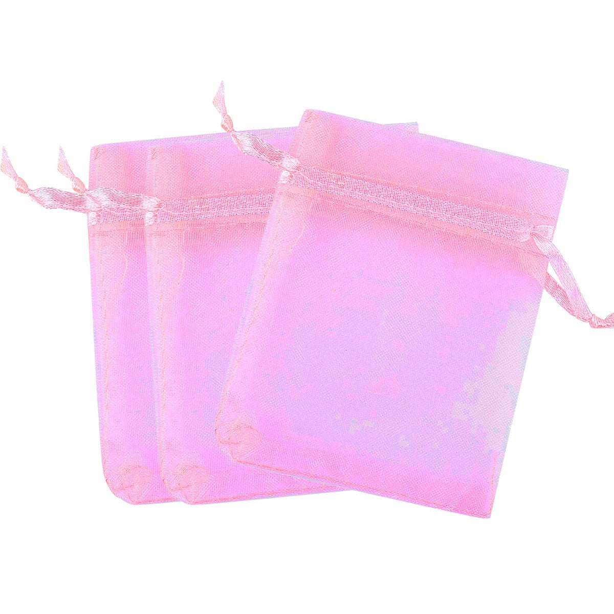 50pcs Sheer Organza Small Gift Bags with Drawstrings - Assorted Colours