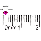 4000 Iridescent Table Scatter Acrylic Crystals, 2.5mm - Hot Pink