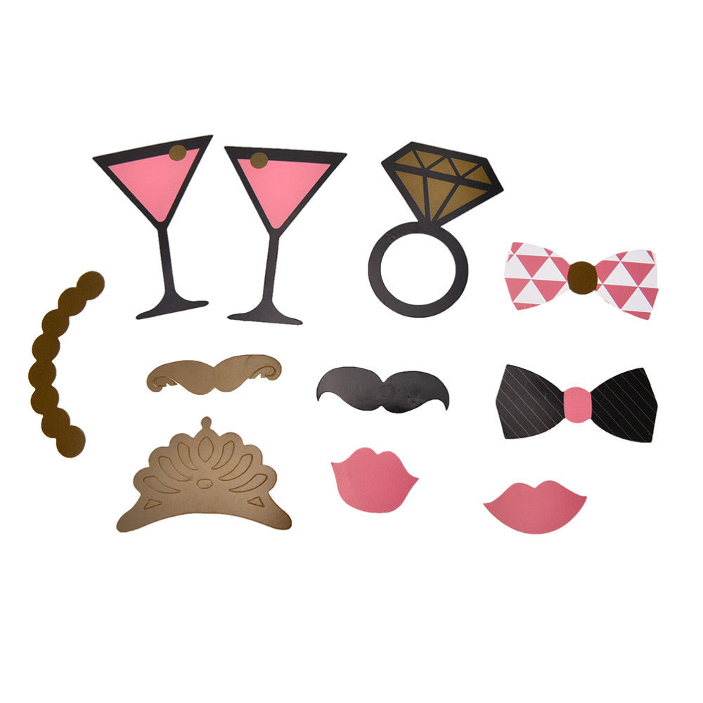 20pc Hen Party Photo Booth Cardboard Party Props