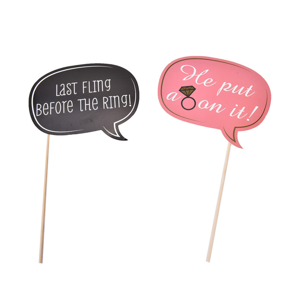 20pc Hen Party Photo Booth Cardboard Party Props