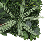 Artificial Green Grass Wall Panel 60cm x 40cm - Green with 5 Flowers x 12