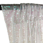 4ft x 7ft Sequin Photography Backdrop - Iridescent White