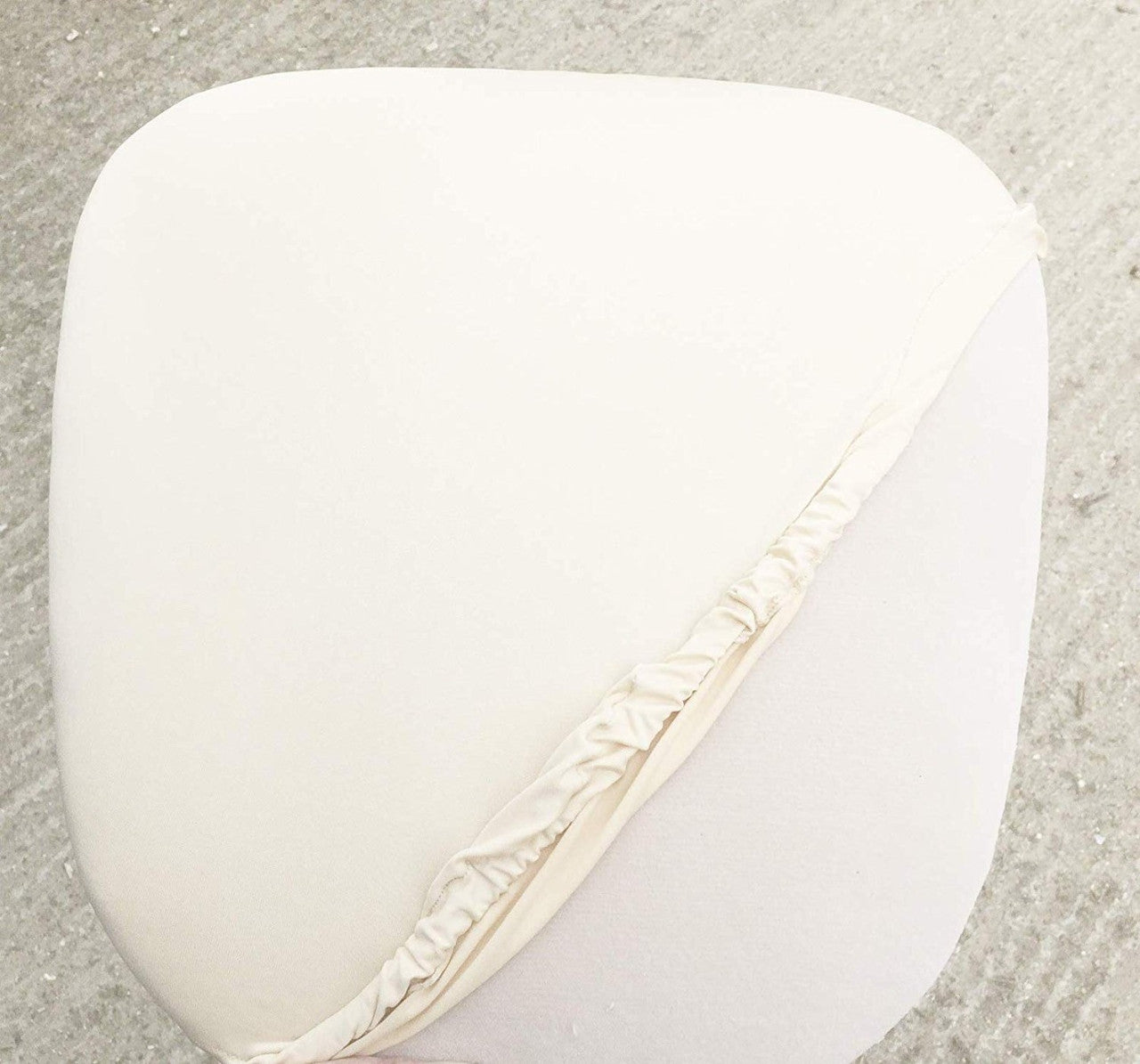 Spandex Seat Pad Cover - Ivory