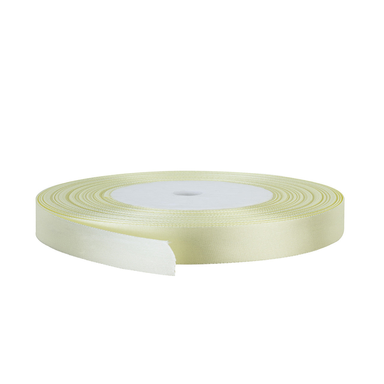 10m Double Sided Satin Ribbon - Ivory
