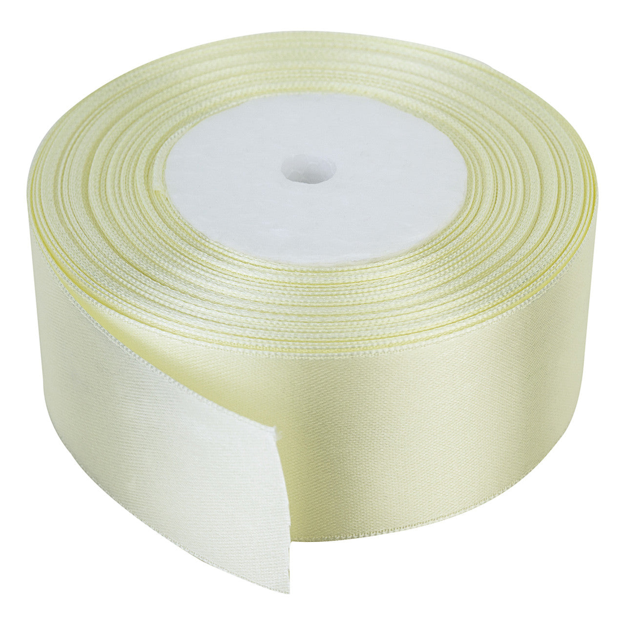10m Double Sided Satin Ribbon - Ivory