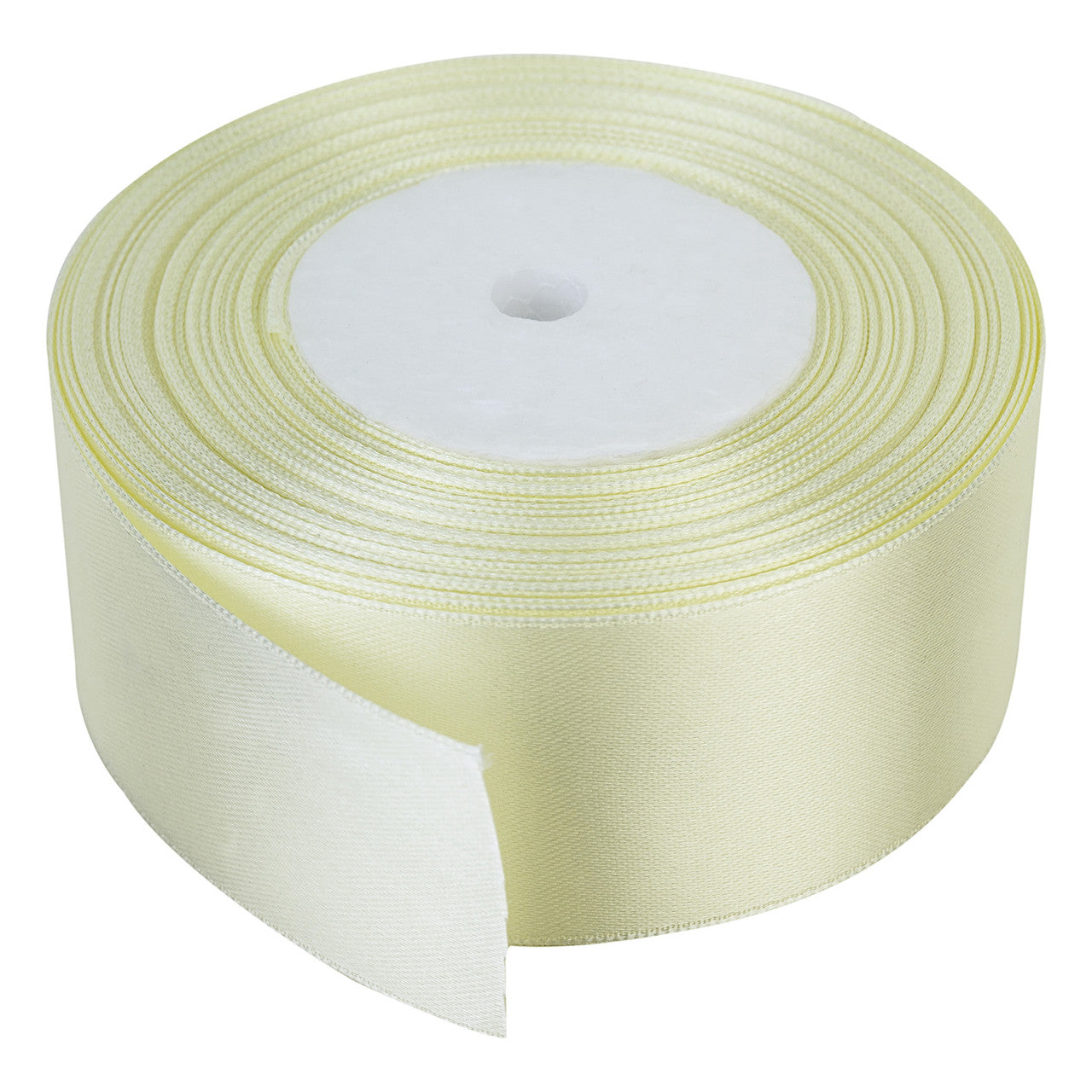25m Double Sided Satin Ribbon - Ivory