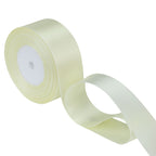 10m Double Sided Satin Ribbon - Ivory
