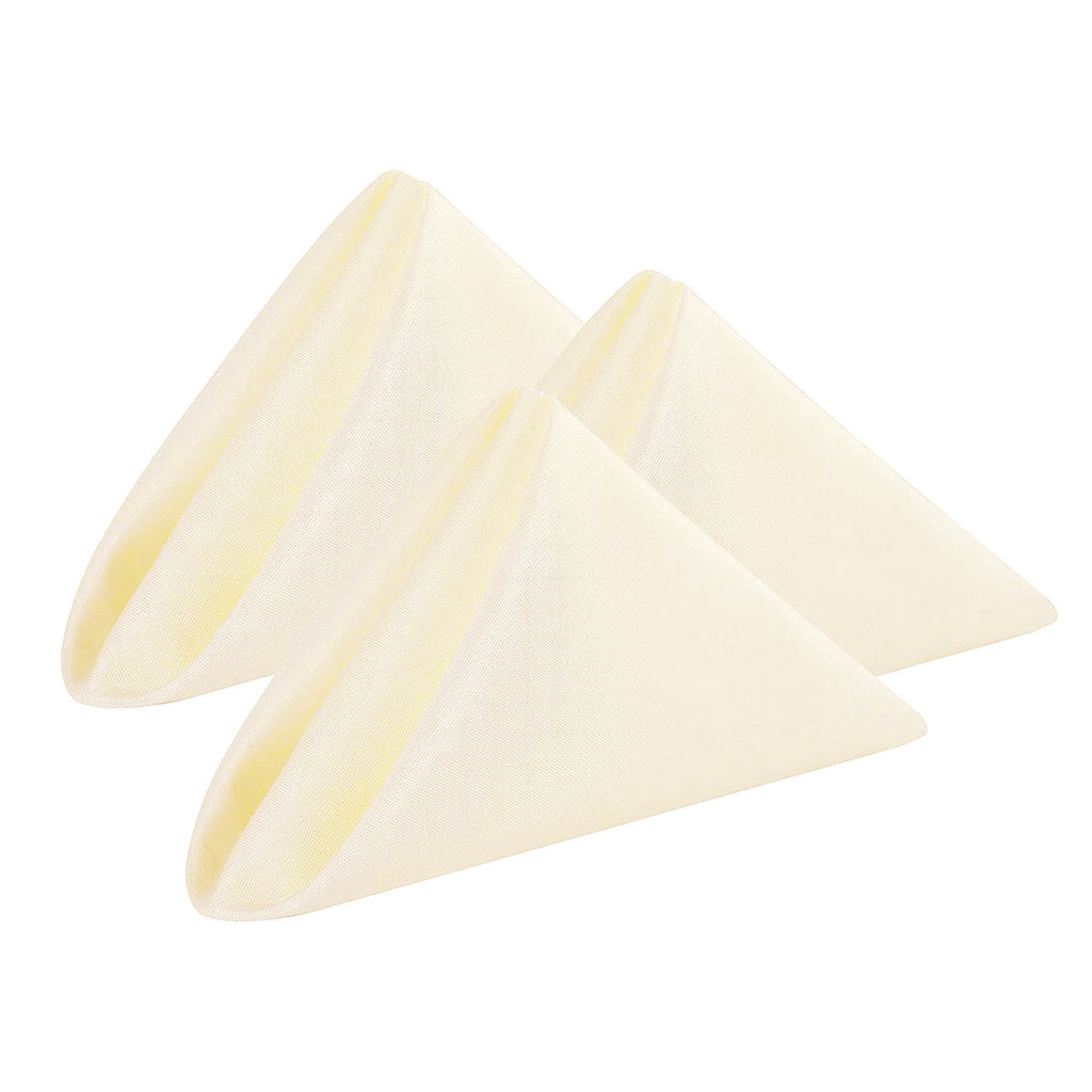 20" Polyester Table Napkin - Ivory