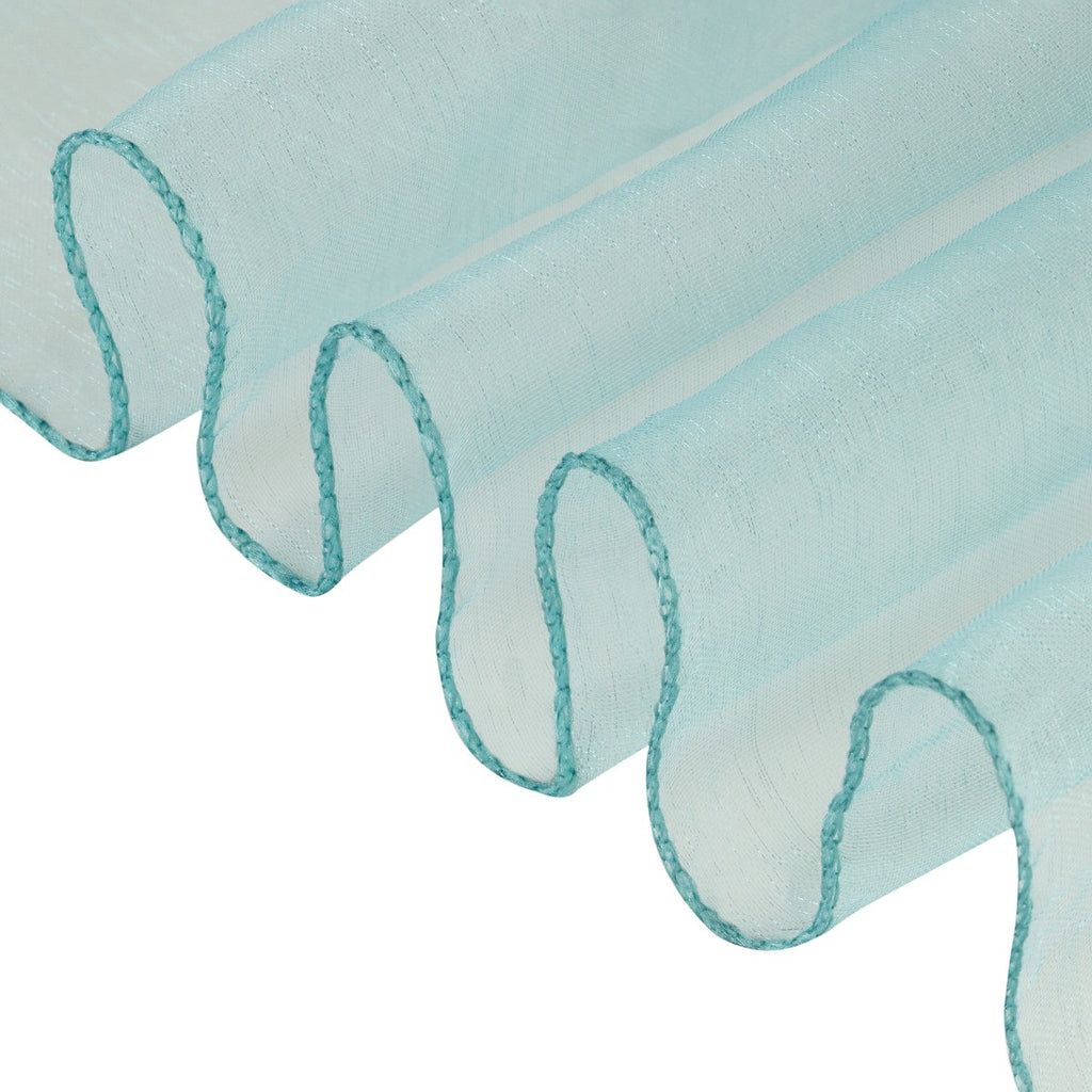 7" x 108" Organza Chair Sash - Light Turquoise