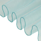 7" x 108" Organza Chair Sash - Light Turquoise