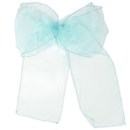 7" x 108" Organza Chair Sash - Light Turquoise