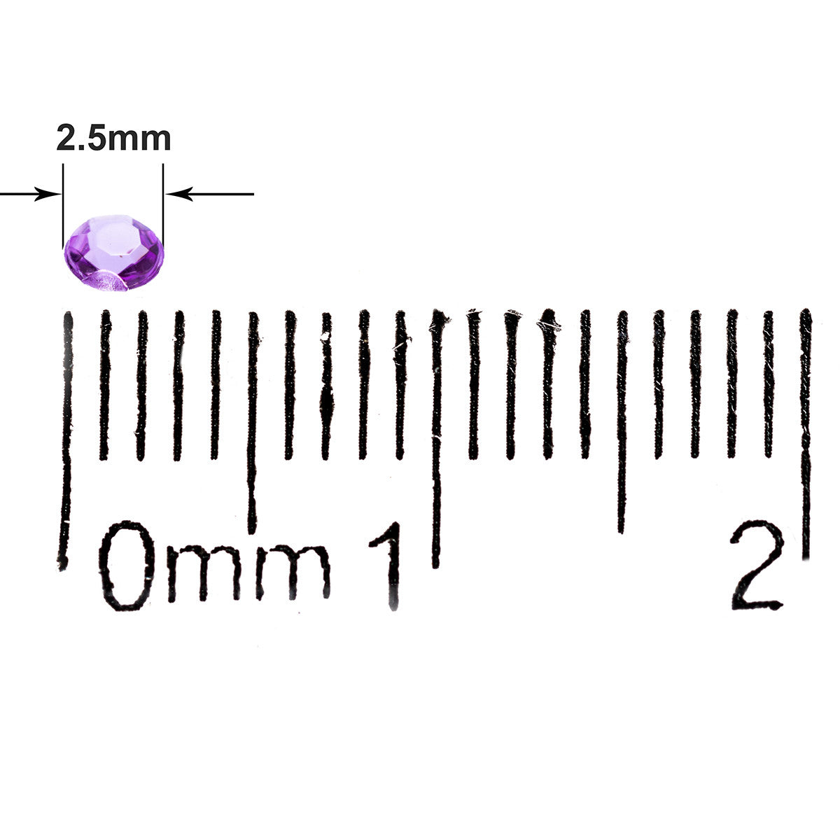 4000 Iridescent Table Scatter Acrylic Crystals, 2.5mm - Light Purple