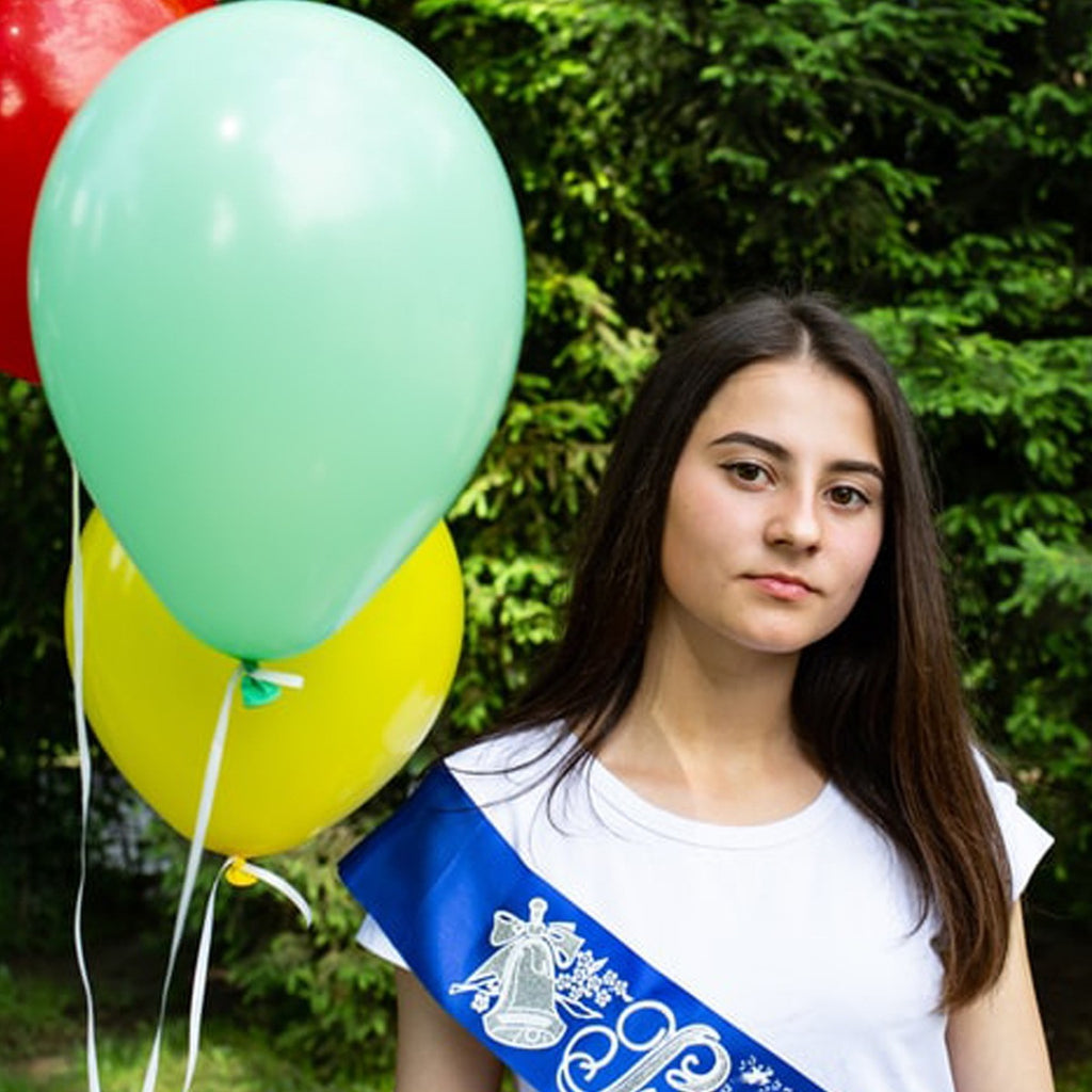 10" Helium-Quality Latex Plain Balloons - Mixed