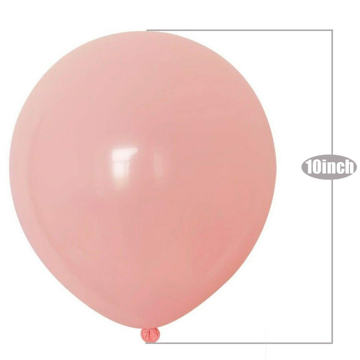 100x 10" Helium-Quality Latex Pastel Party Balloons - Pink