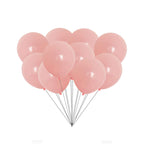 100x 10" Helium-Quality Latex Pastel Party Balloons - Pink