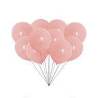 100x 10" Helium-Quality Latex Pastel Party Balloons - Pink