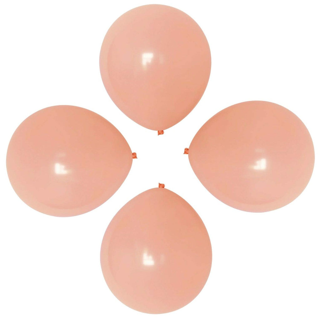 100x 10" Helium-Quality Latex Pastel Party Balloons - Orange
