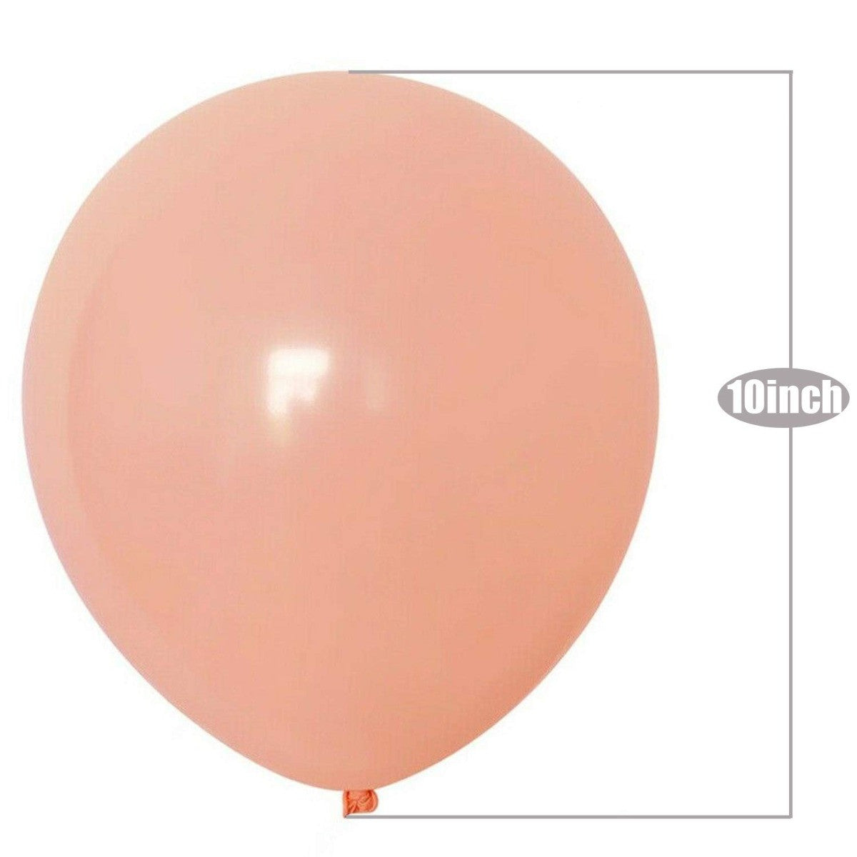 100x 10" Helium-Quality Latex Pastel Party Balloons - Orange
