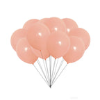 100x 10" Helium-Quality Latex Pastel Party Balloons - Orange