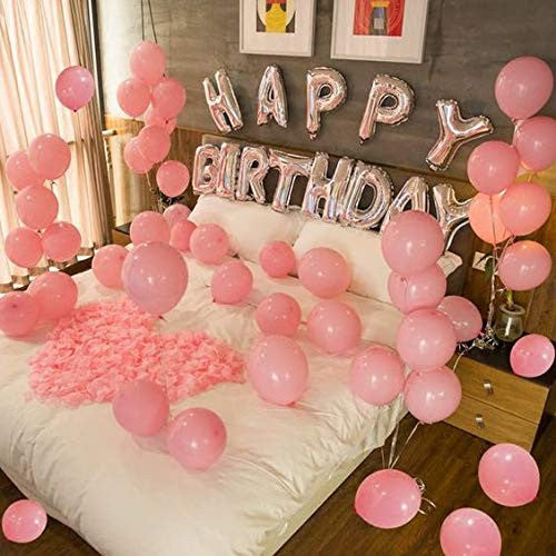 100x 10" Helium-Quality Latex Pastel Party Balloons - Red