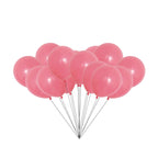 100x 10" Helium-Quality Latex Pastel Party Balloons - Red