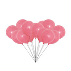 100x 10" Helium-Quality Latex Pastel Party Balloons - Red