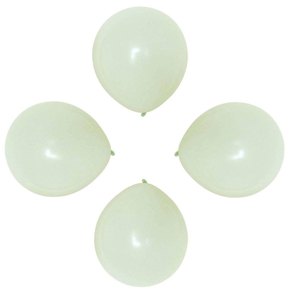 100x 10" Helium-Quality Latex Pastel Party Balloons - Green