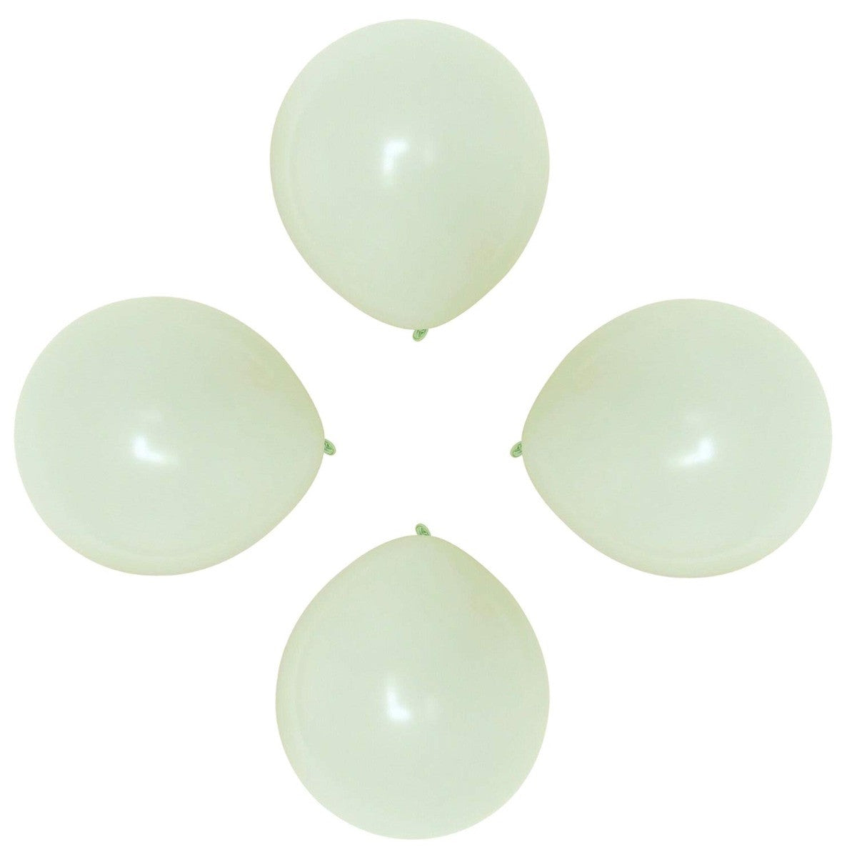 100x 10" Helium-Quality Latex Pastel Party Balloons - Green