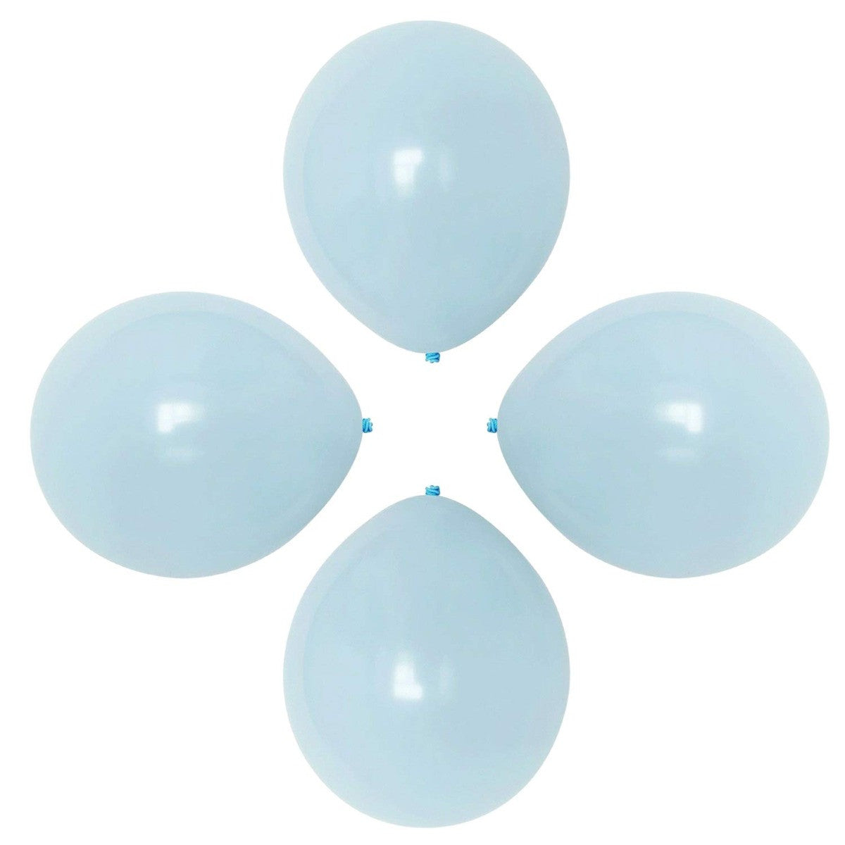 100x 10" Helium-Quality Latex Pastel Party Balloons - Blue