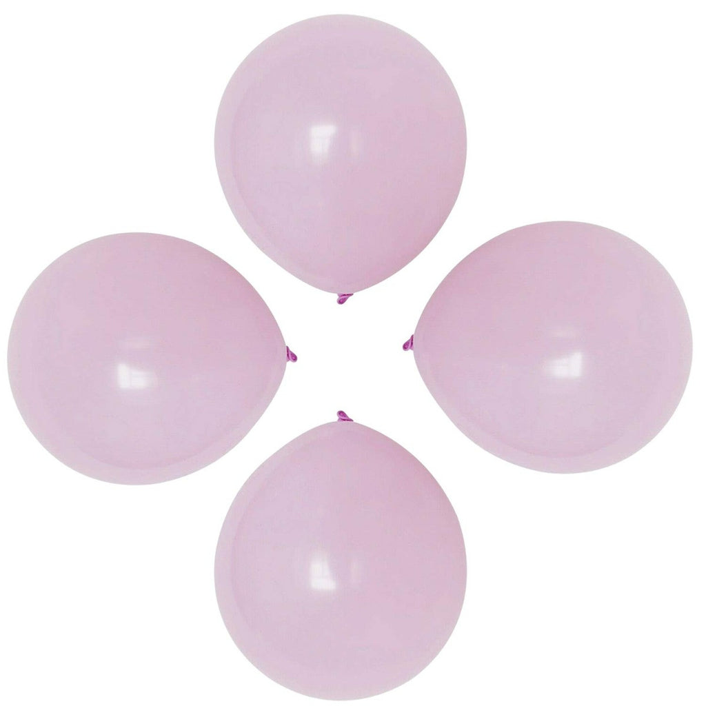 100x 10" Helium-Quality Latex Pastel Party Balloons - Light Purple