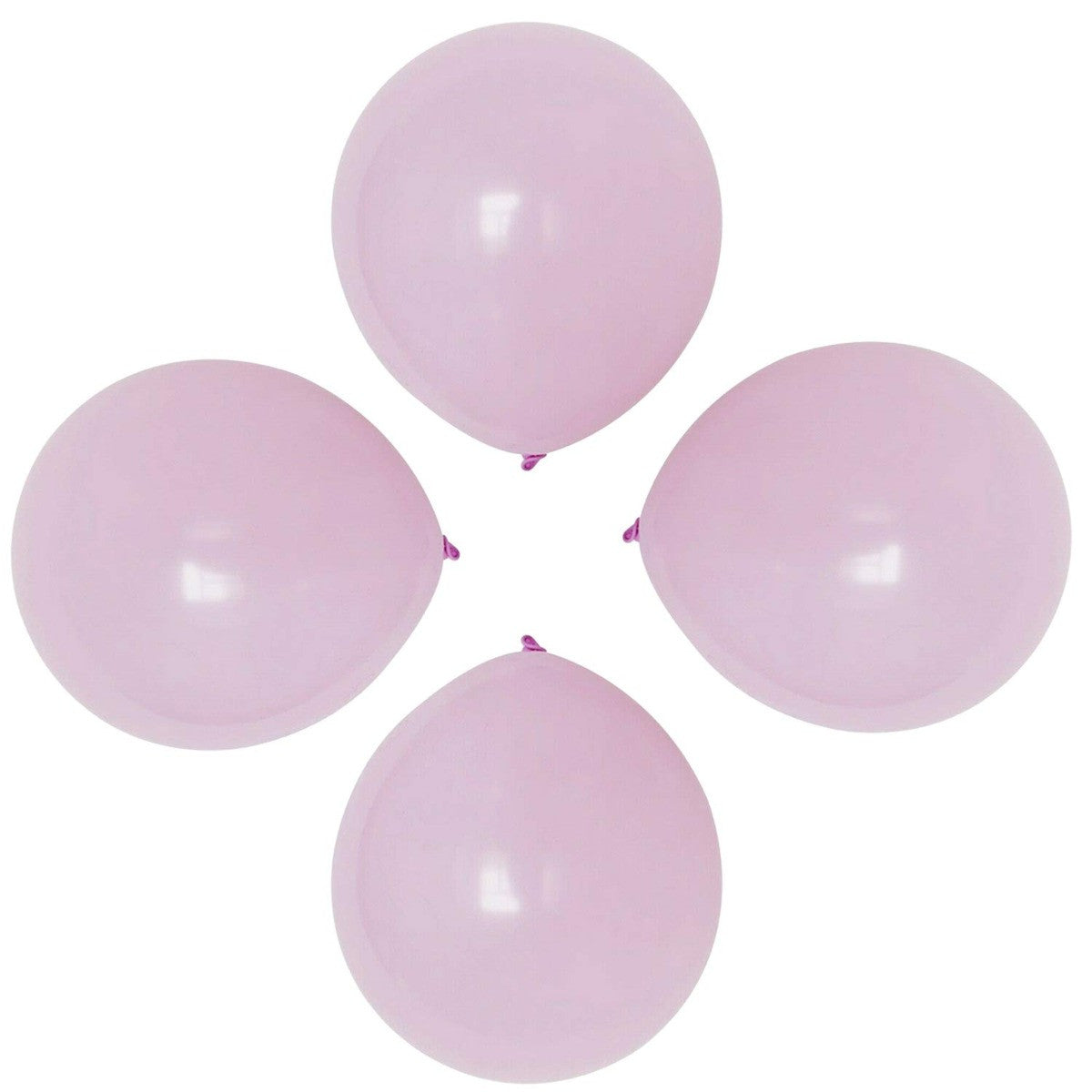 100x 10" Helium-Quality Latex Pastel Party Balloons - Light Purple