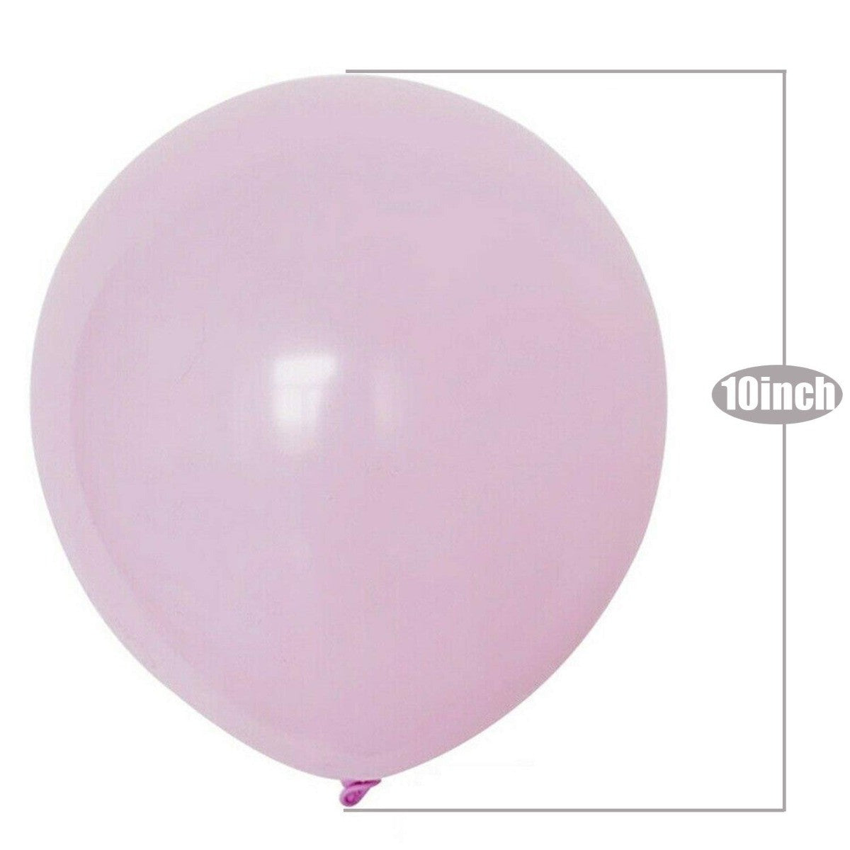 100x 10" Helium-Quality Latex Pastel Party Balloons - Light Purple