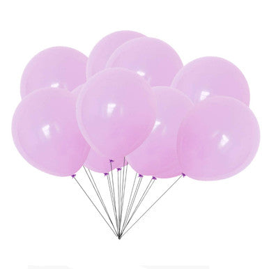 100x 10" Helium-Quality Latex Pastel Party Balloons - Dark Purple