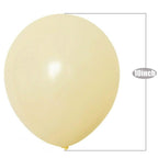 100x 10" Helium-Quality Latex Pastel Party Balloons - Yellow