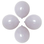 100x 10" Helium-Quality Latex Pastel Party Balloons - Grey