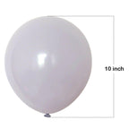 100x 10" Helium-Quality Latex Pastel Party Balloons - Grey
