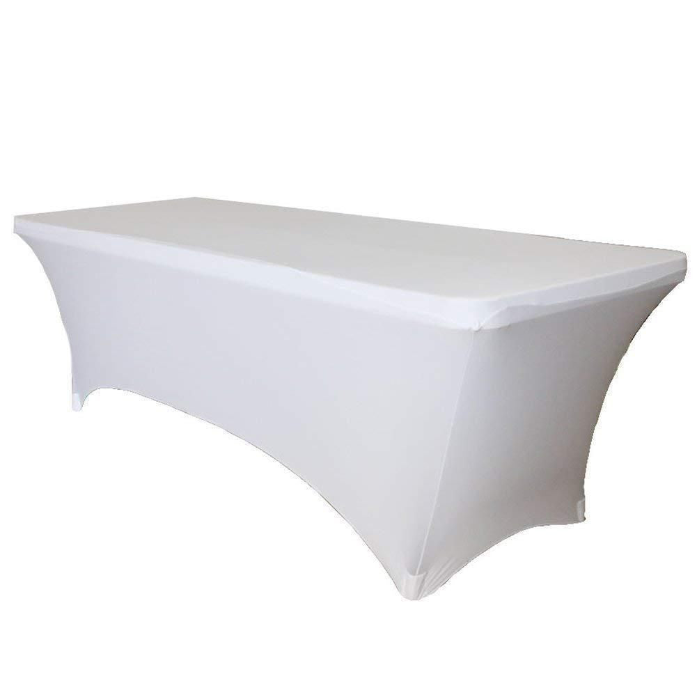 Rectangular Spandex Tablecloth - White