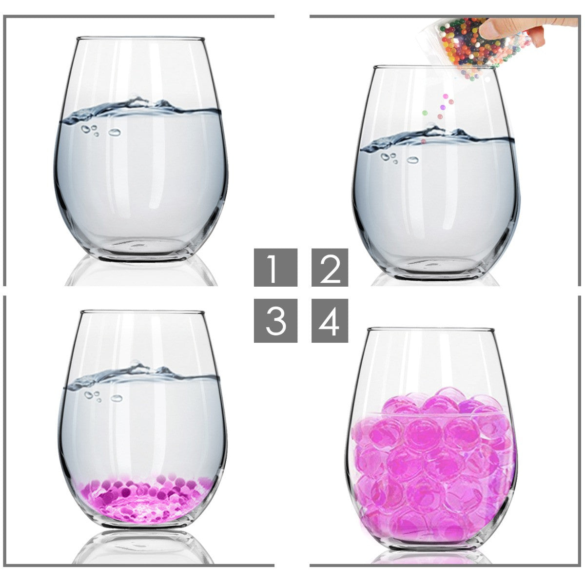 Aqua Gel Expanding Water Balls - Hot Pink