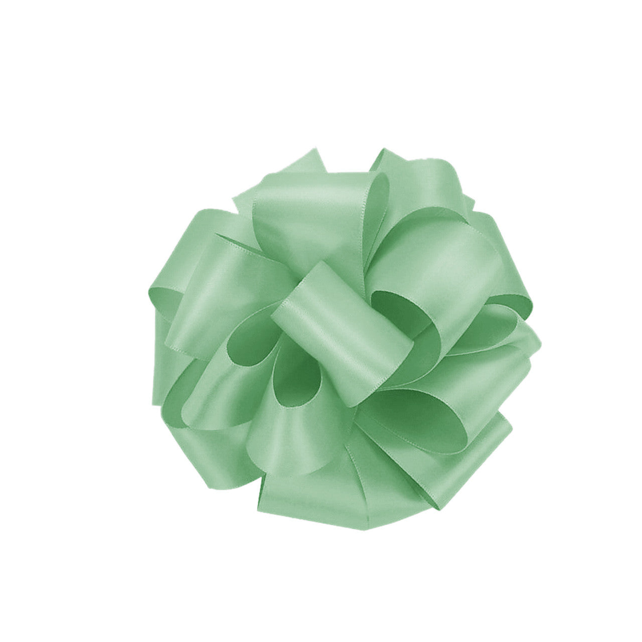 10m Double Sided Satin Ribbon - Mint Green