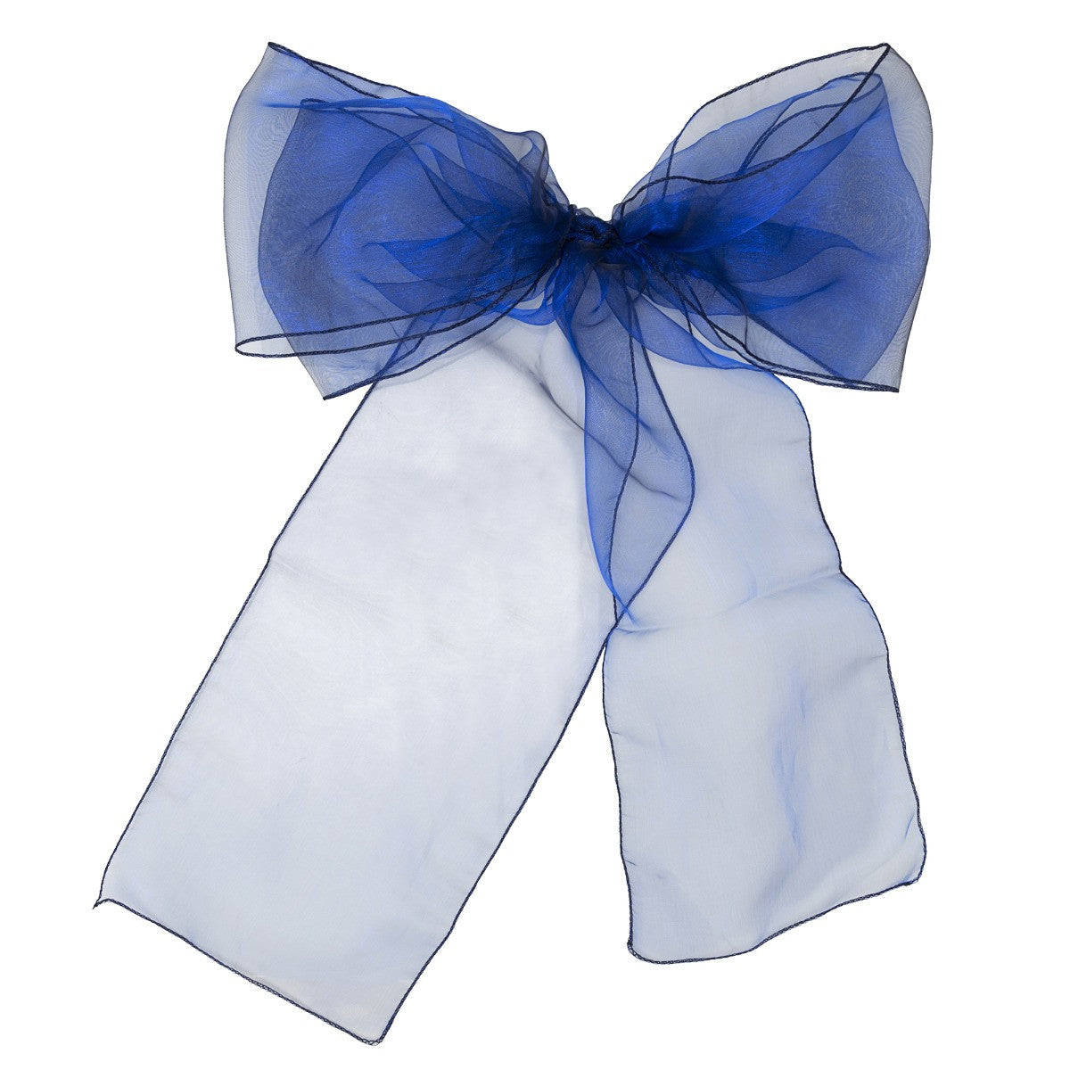 7" x 108" Organza Chair Sash - Navy