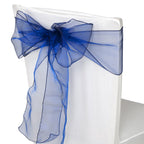 7" x 108" Organza Chair Sash - Navy