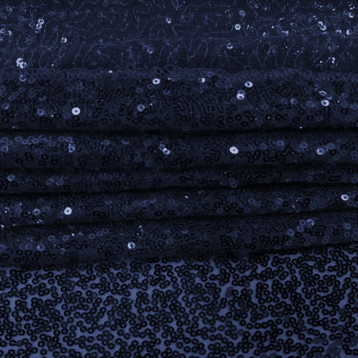 4ft x 7ft Sequin Photography Backdrop - Navy Blue