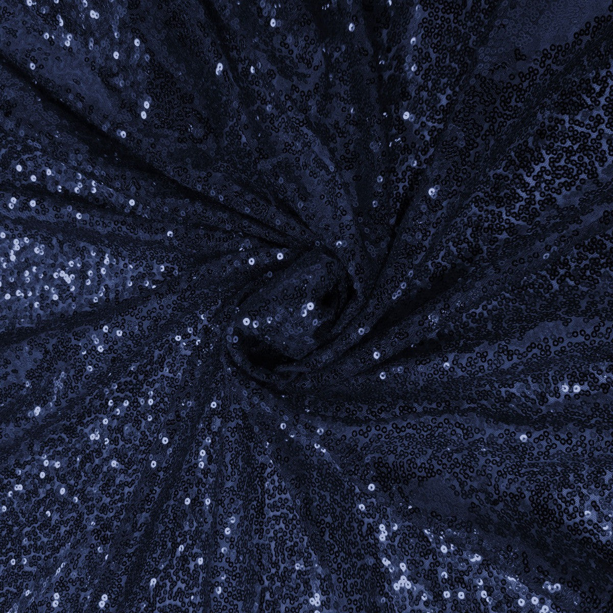 4ft x 7ft Sequin Photography Backdrop - Navy Blue