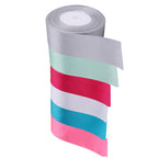 40mm Double Sided Satin Ribbon Bundles, 11 x 25m Rolls - Mixed Colours
