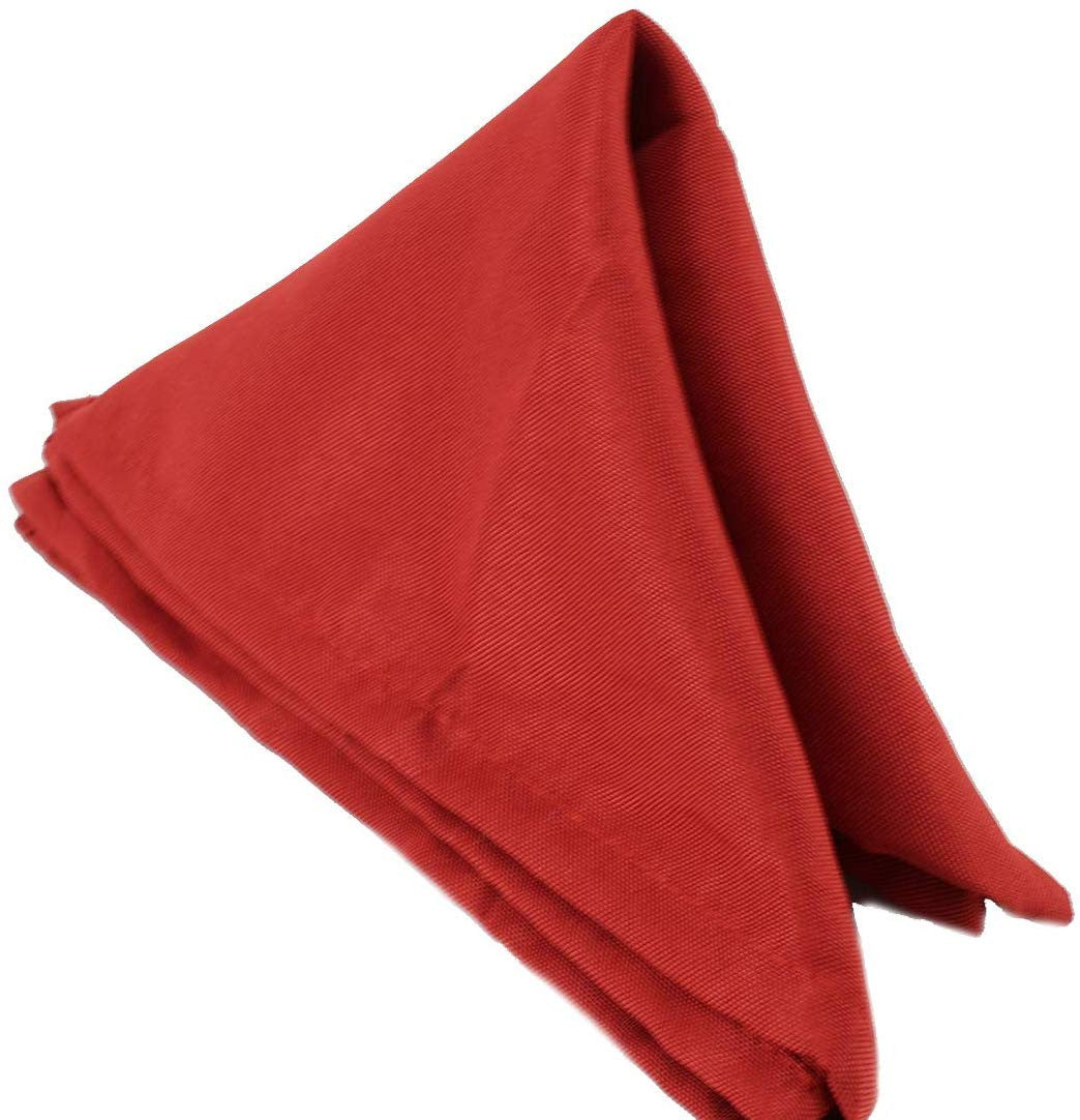 20" Polyester Table Napkin - Maroon