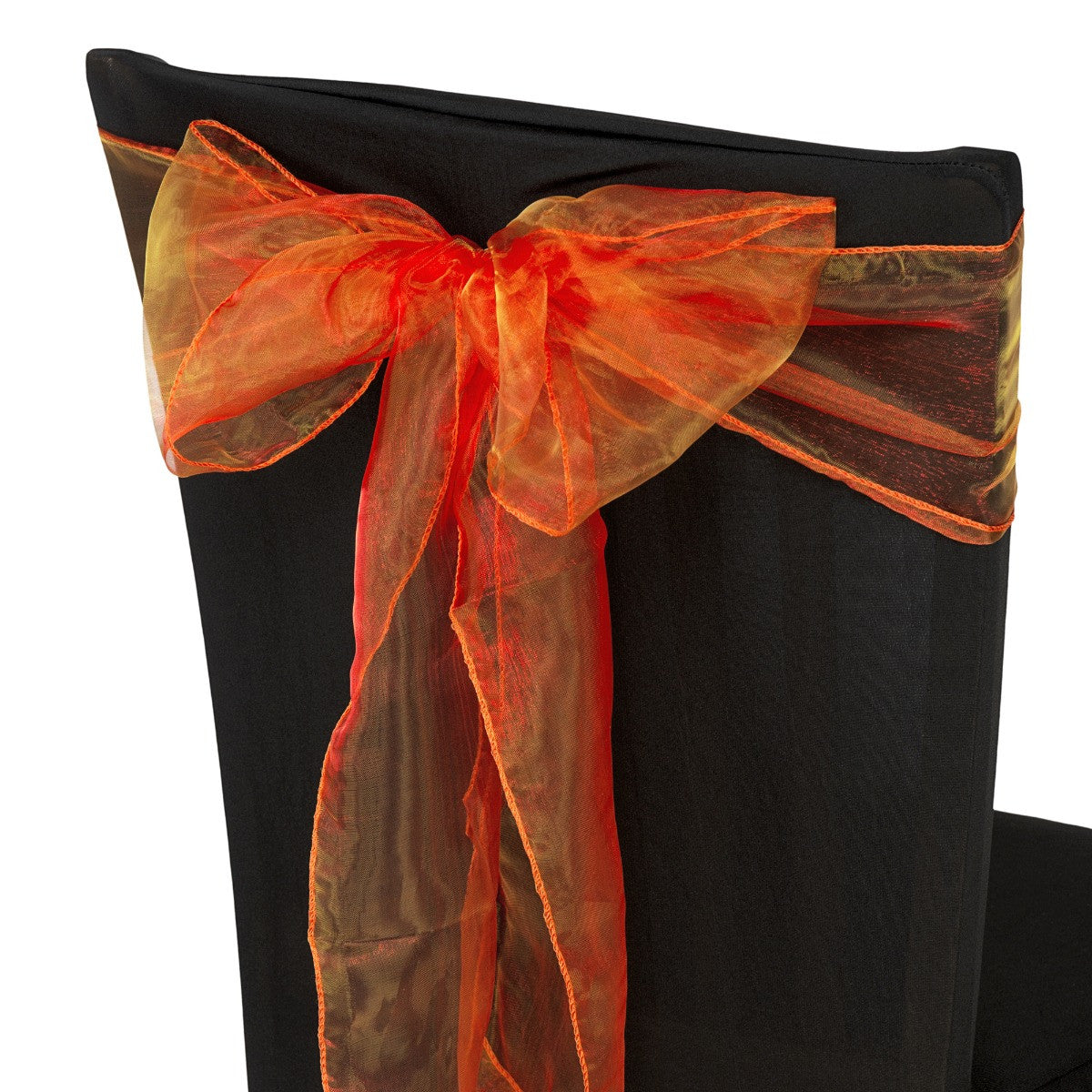 7" x 108" Organza Chair Sash - Orange