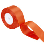 25m Double Sided Satin Ribbon - Orange